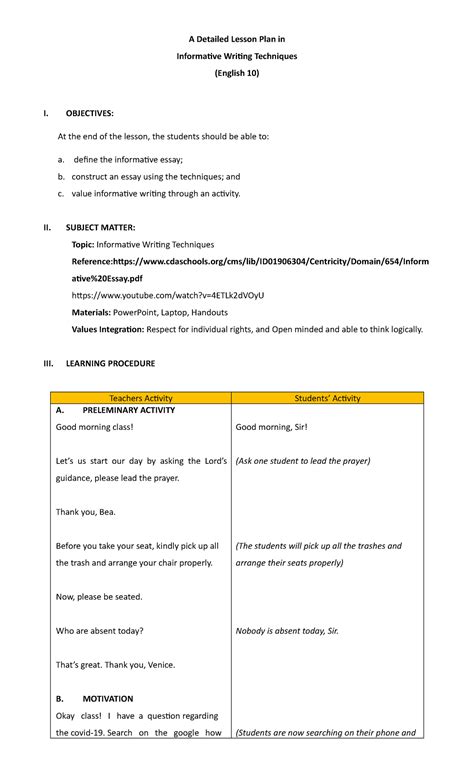 Informative Writing Lesson Plans Planning Makes Perfect Informational Writing Lesson Plans - Informational Writing Lesson Plans