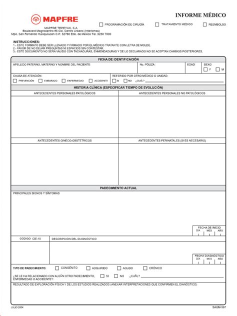Informe Medico Mapfre