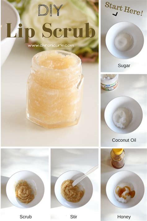 ingredients to make lip scrub recipe without chemicals