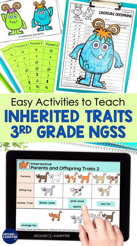 Inheritance And Traits 3rd Grade   Inherited Traits Worksheets K5 Learning - Inheritance And Traits 3rd Grade