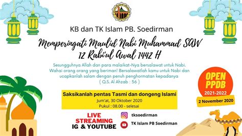 Inilah Perayaan Maulid Nabi Kb  Tk Islam Pb Soedirman Tahun Ini - Data Togel Master Hk Live