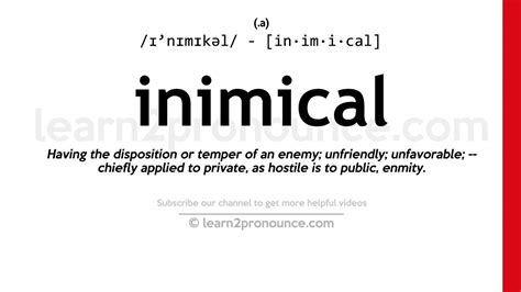 Inimical Meaning