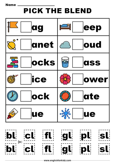 Initial Blend Cl Worksheets Made By Teachers Cl Sound Words With Pictures - Cl Sound Words With Pictures