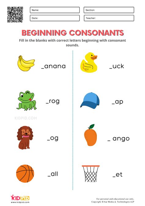 Initial Consonants Worksheets Easy Teacher Worksheets Initial Consonant Worksheet - Initial Consonant Worksheet