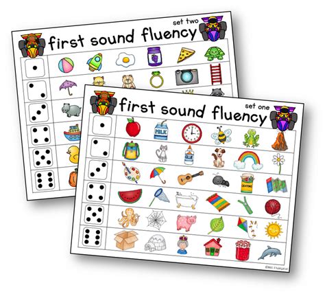 Initial Sound Fluency Freereading First Sound Fluency Activities - First Sound Fluency Activities