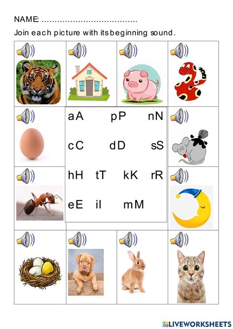 Initial Sounds Phonics Groups1 And 2 Worksheet Live Initial Sounds Worksheet - Initial Sounds Worksheet