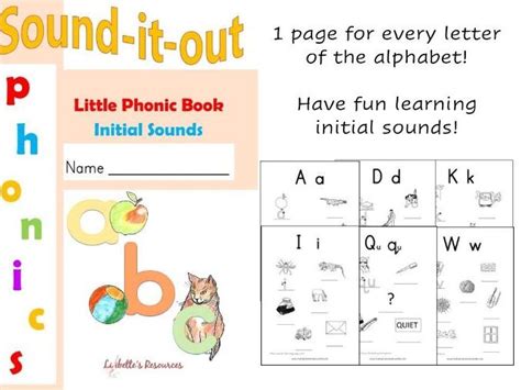Initial Sounds Phonics Workbook Teaching Resources Initial Sounds Worksheet - Initial Sounds Worksheet