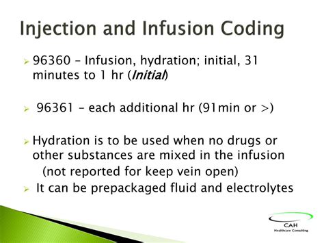 Injection And Infusion Coding Cheat Sheet