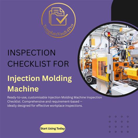 injection molding audit checklist