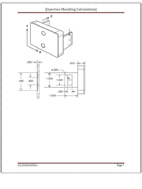 Injection Moulding Calculations
