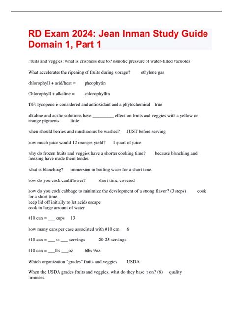 Inman Rd Exam
