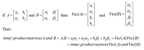 Inner Product Matrix Algebra