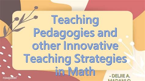 Read Innovative Approaches To Teaching Mathematics In Higher 