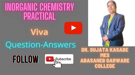 Inorganic Viva Question Practical