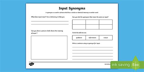 Input Synonym