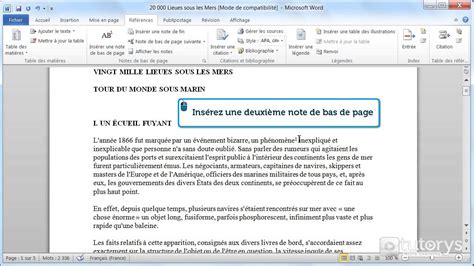 Insérer Des Notes De Bas De Page Et Insérer Note De Bas De Page Word - Insérer Note De Bas De Page Word