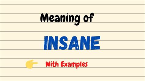 insane meaning