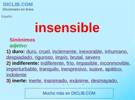 insensible meaning