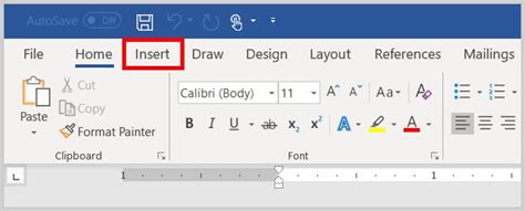 Insert Tab In Ms Word