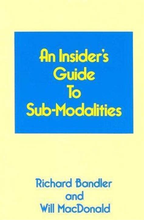 Read Insiders Guide To Submodalities 