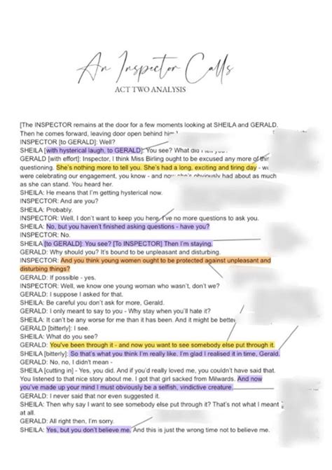 Inspector Calls Full Script