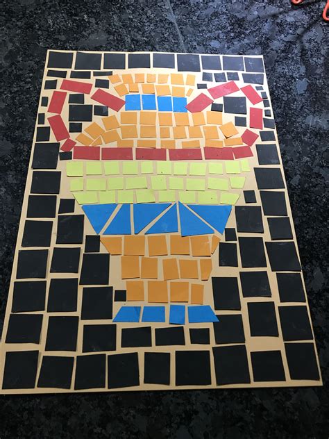 Inspiring Paper Mosaic For Kids Ancient Egypt Inspired Ancient Egyptian Art For Kids - Ancient Egyptian Art For Kids