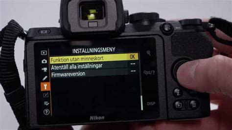 inställningar systemkameran