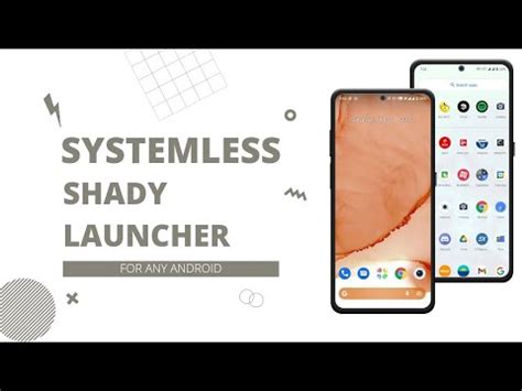 install Systemless Shady Launcher For Any Android Phone - YouTube