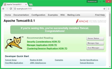 Install Apache Tomcat 9 On Centos 7 Rhel 7 Ubuntu 16 04