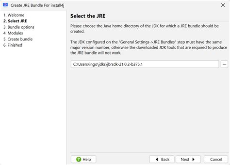 install4j Help JRE bundles ej-technologies.
