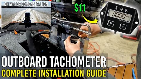 installation instructions outboard tachometer outboard motor