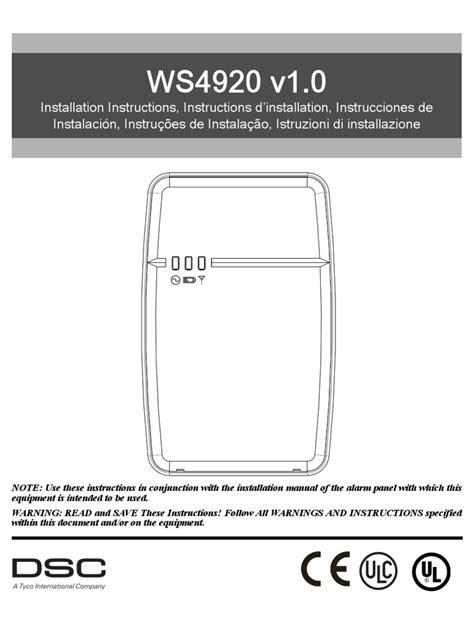 installation of ws4920
