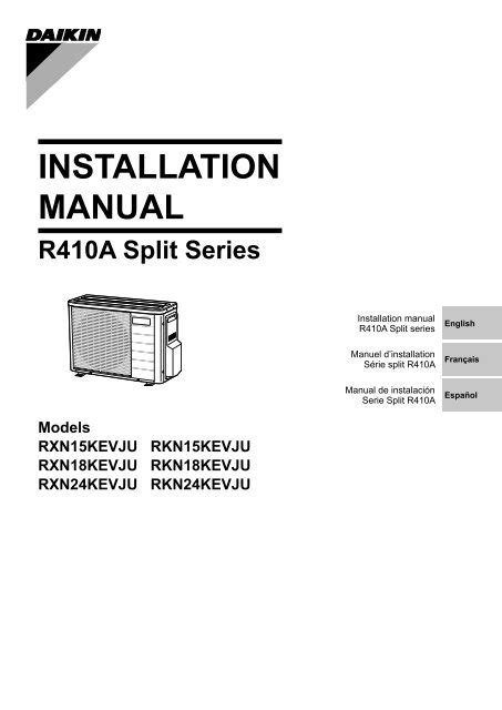 Download Installation Manual Daikin 