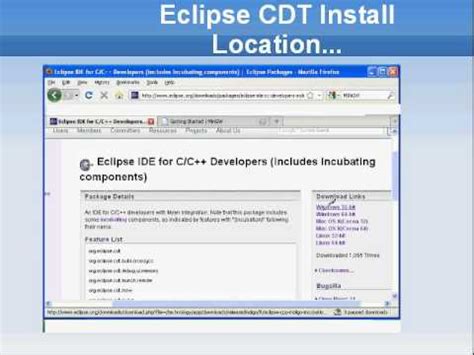 Installing Eclipse Cdt And Mingw
