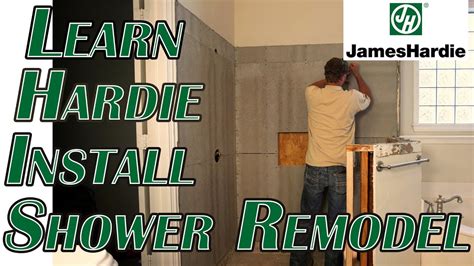 installing hardiebacker board in shower