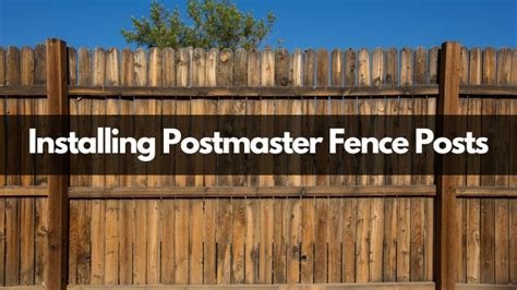 installing postmaster steel posts