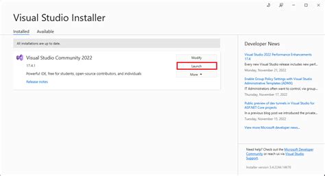 Installing The Visual Studio Plug In