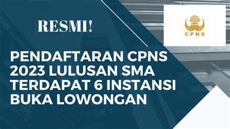 instansi cpns 2023