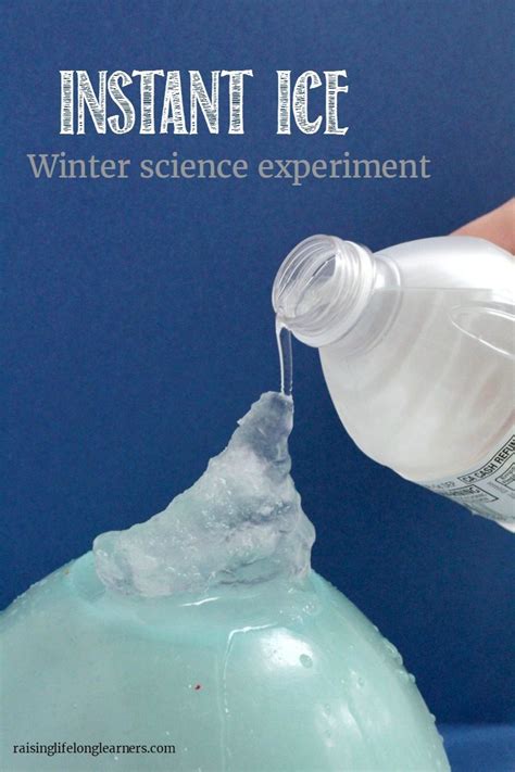 Instant Ice Winter Science Experiment For Kids Ice Cube Science Experiments - Ice Cube Science Experiments