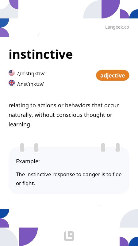 instinctive meaning