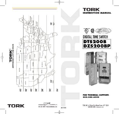 instruction manual for tork time clocks