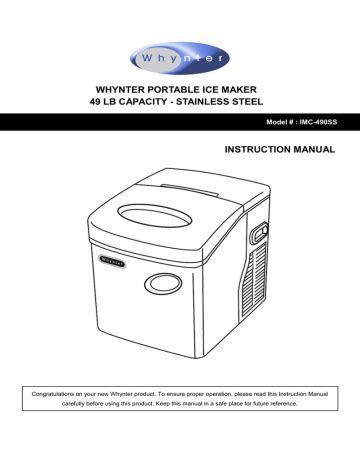 Read Online Instruction Manual Whynter 