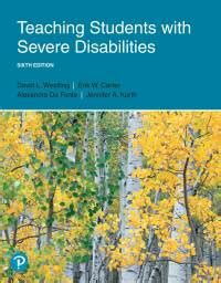Full Download Instruction Of Students With Severe Disabilities 6Th Edition 