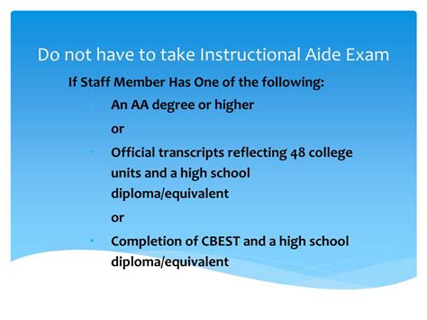 Read Instructional Aide Exam Tutorial 