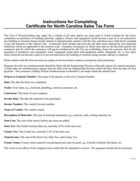 Instructions For Completing The Certificate Of Surrender