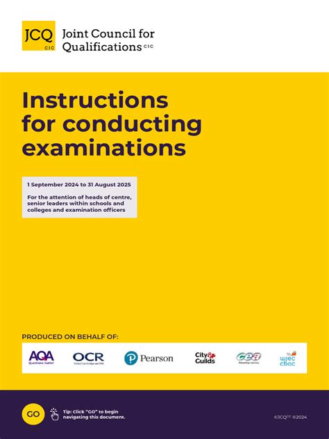 Download Instructions For Conducting Exams Vtct 