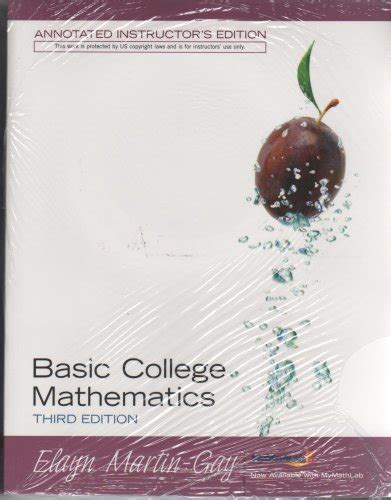 Read Online Instructor S Annotated Edition Basic College Mathematics 6 Th 