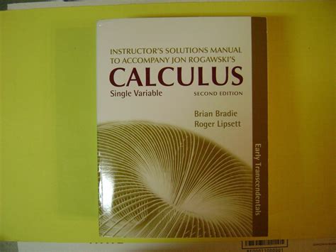 Download Instructor Solutions Manual To Accompany Calculus Single Variable 5Th Edition 