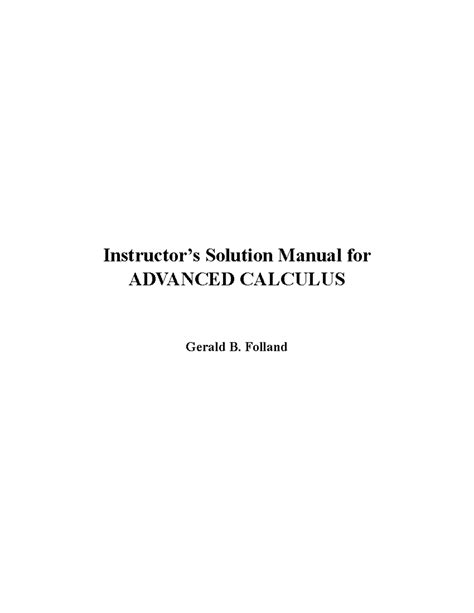 instructors solutions manual for gerald numerical