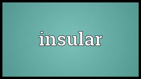 Insular Meaning